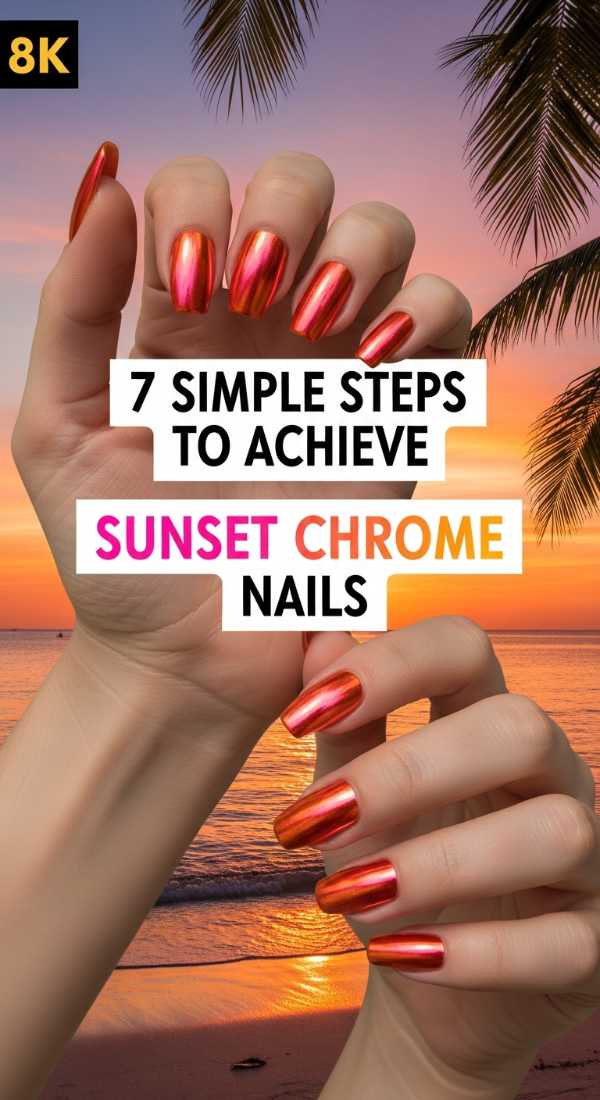 7 Simple Steps To Achieve Sunset Chrome Nails 6a05a3d8c8b5a