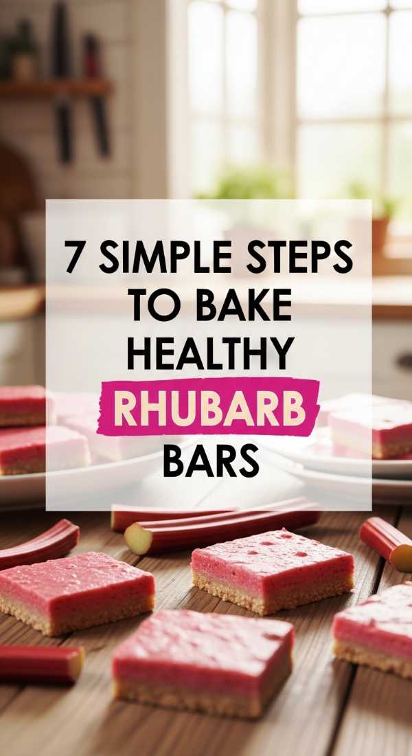 7 Simple Steps To Bake Healthy Rhubarb Bars 6a06fe996106c