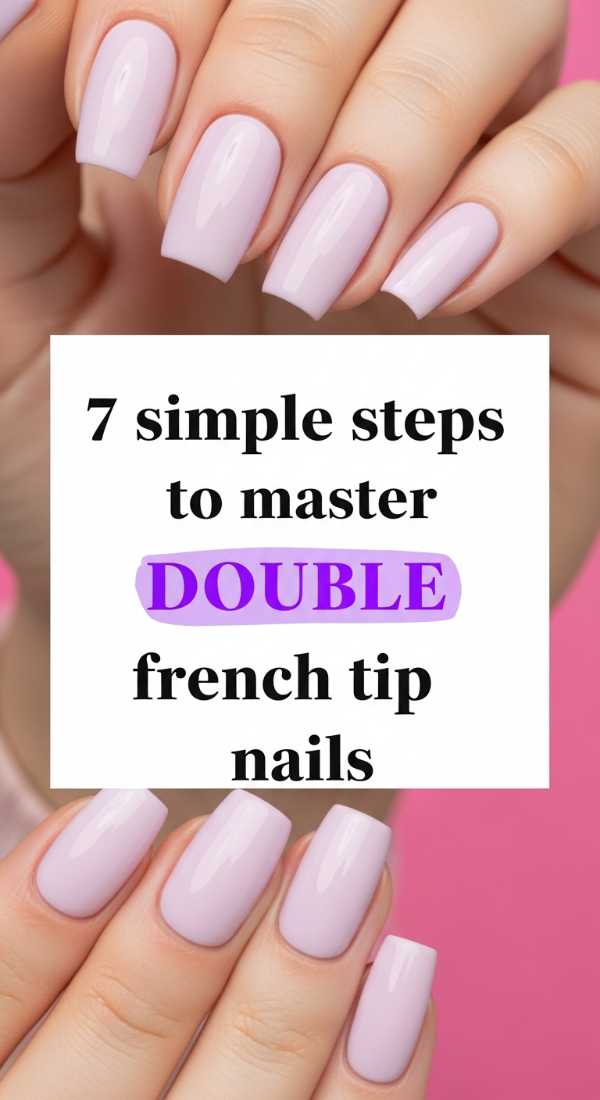 7 Simple Steps To Master Double French Tip Nails 6a1a999c9f2cf