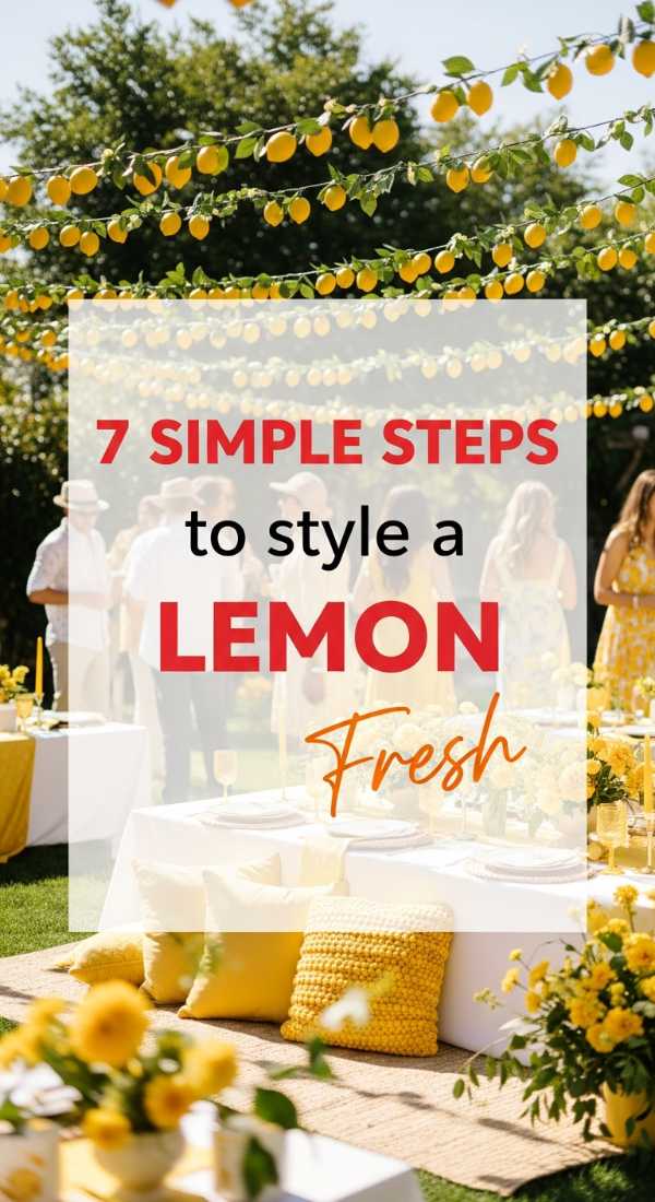 7 Simple Steps To Style A Lemon Party 6a0213bc87225