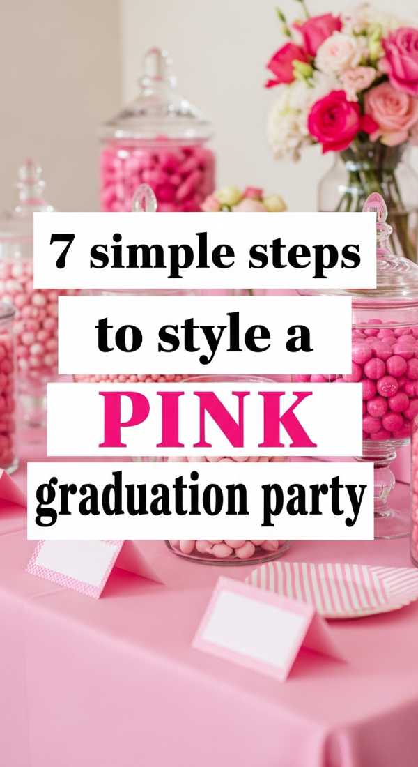 7 Simple Steps To Style A Pink Graduation Party 6a0def18e7590