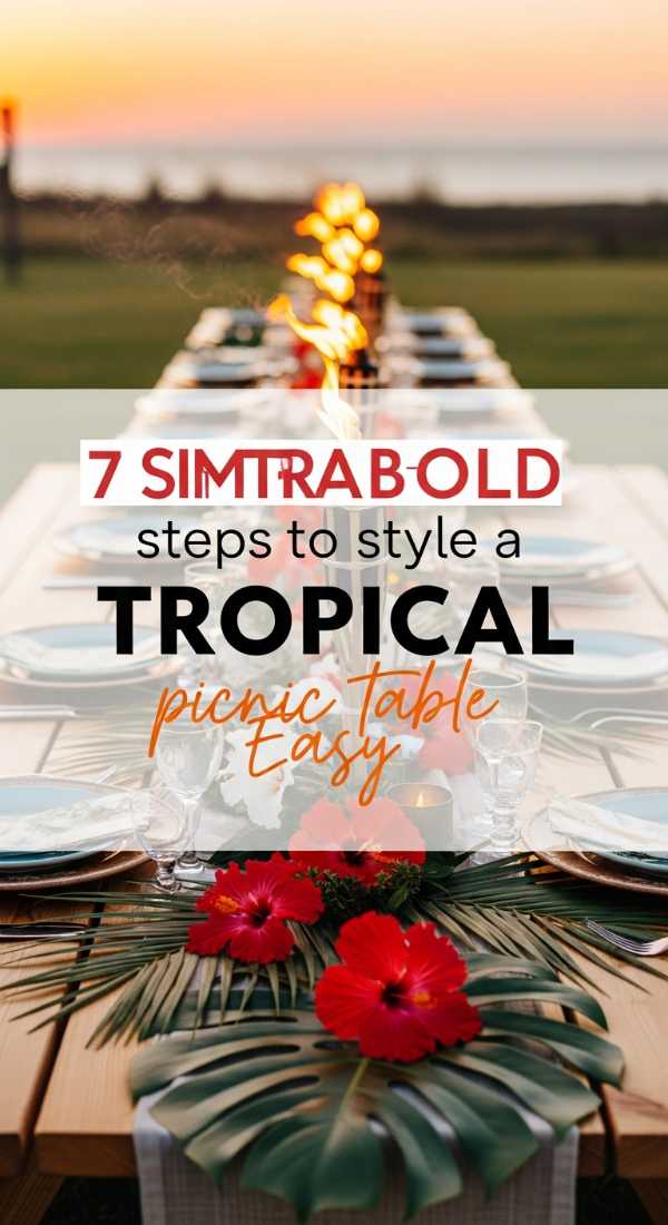 7 Simple Steps To Style A Tropical Picnic Table 6a189fa41fb25