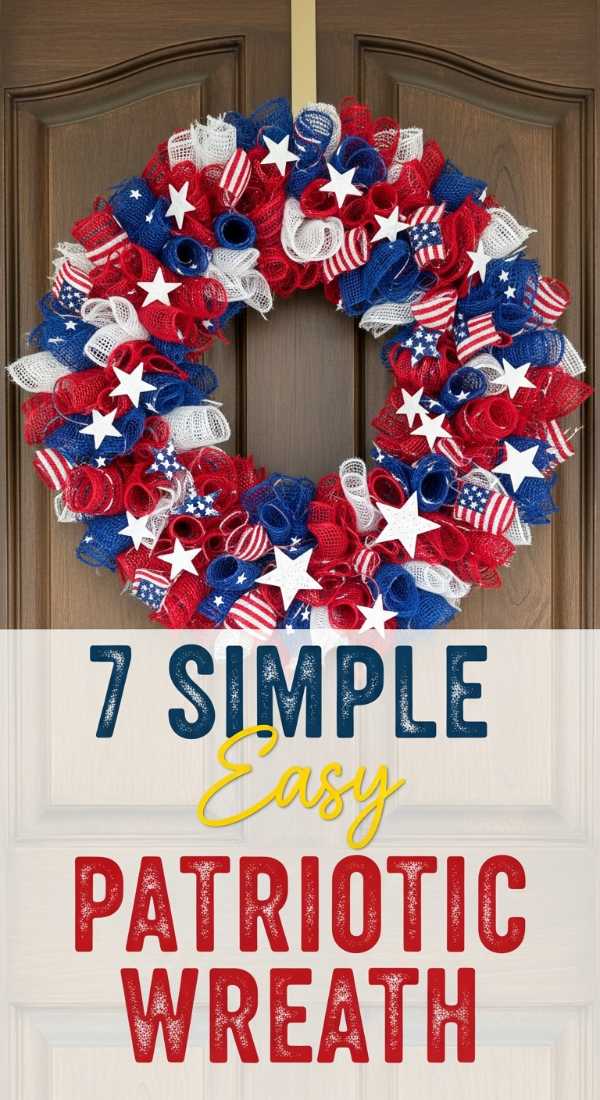 The All-American Celebration: Tips for a Patriotic Home & Party 7 Simple Ways To Make A Wreath 6a0db3d28ef45