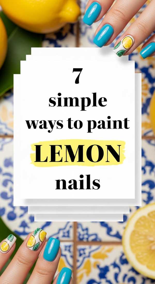 7 Simple Ways To Paint Lemon Nails 6a059b3d5cf06