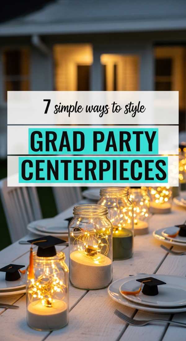 7 Simple Ways To Style Grad Party Centerpieces 69f7277321f96