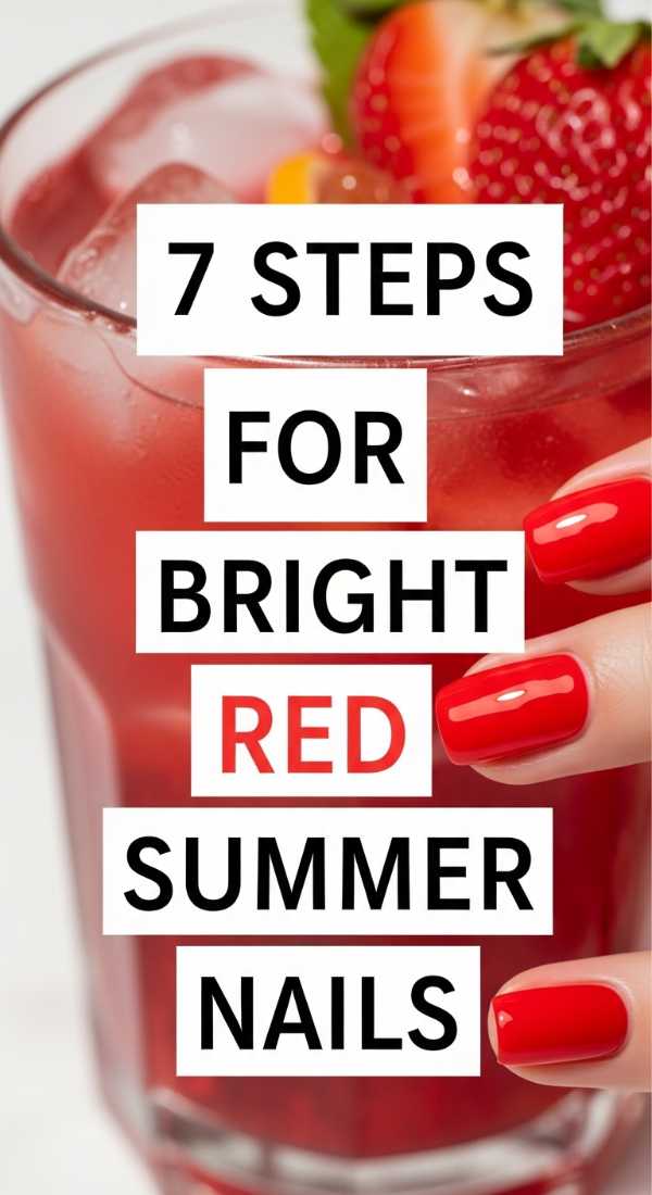 7 Steps For Bright Red Summer Nails 6a059fa7e5fd2
