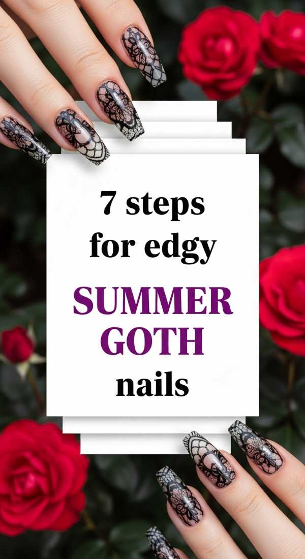 7 Steps For Edgy Summer Goth Nails 6a05a5230ba8c