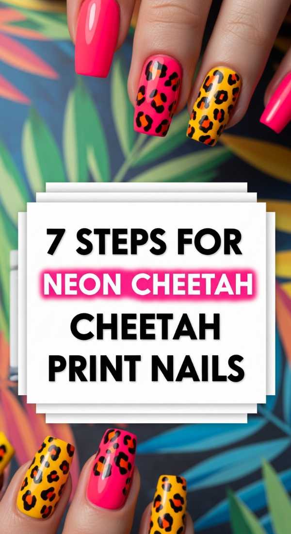 7 Steps For Neon Cheetah Print Nails 6a0595c00a44b