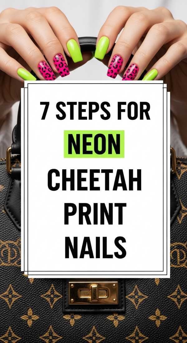 7 Steps For Neon Cheetah Print Nails 6a059cd585554