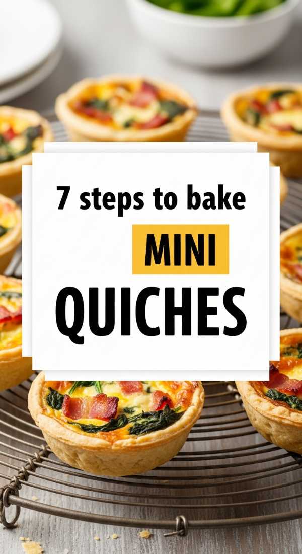 7 Steps To Bake Mini Quiches 6a142b435762a