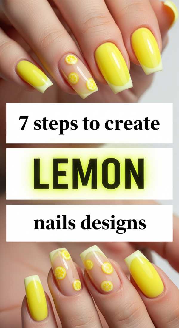 7 Steps To Create Lemon Nails Designs 6a059cab5a8f3