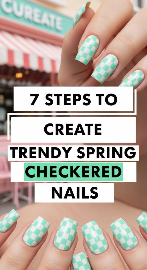 7 Steps To Create Trendy Spring Checkered Nails 6a033a0f06118