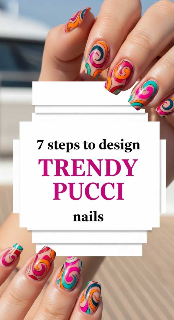 7 Steps To Design Trendy Pucci Nails 6a05a50224af2