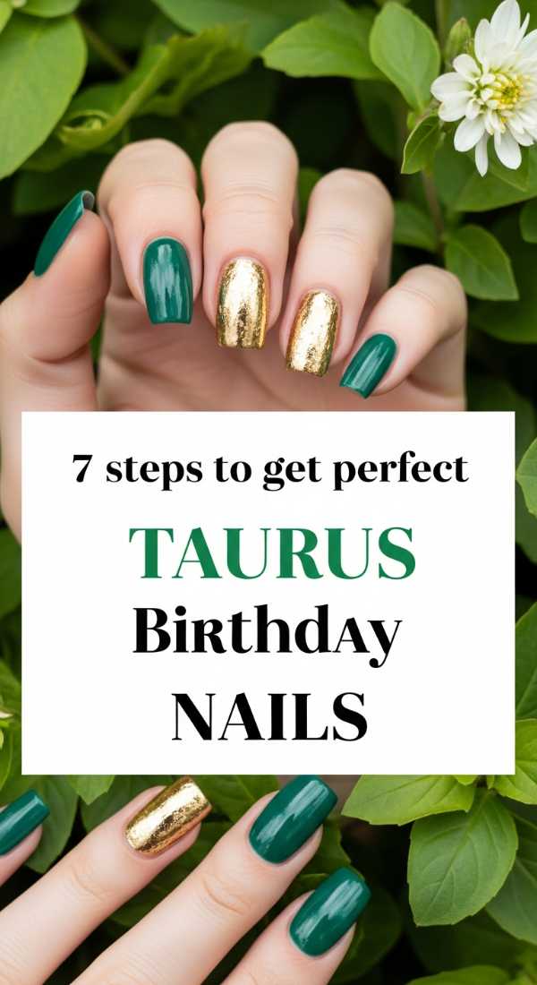 7 Steps To Get Perfect Taurus Birthday Nails 6a059b301f288