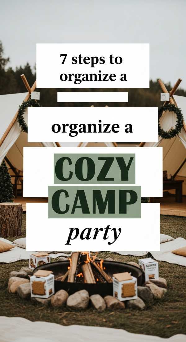 7 Steps To Organize A Cozy Camp Birthday Party 6a0de74537638