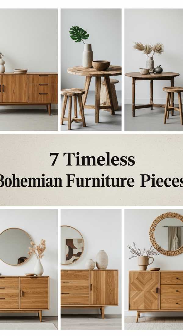 Chic & Free: Master the Modern Boho Aesthetic 7 Timeless Bohemian Furniture Pieces 6a0ea30acb12a