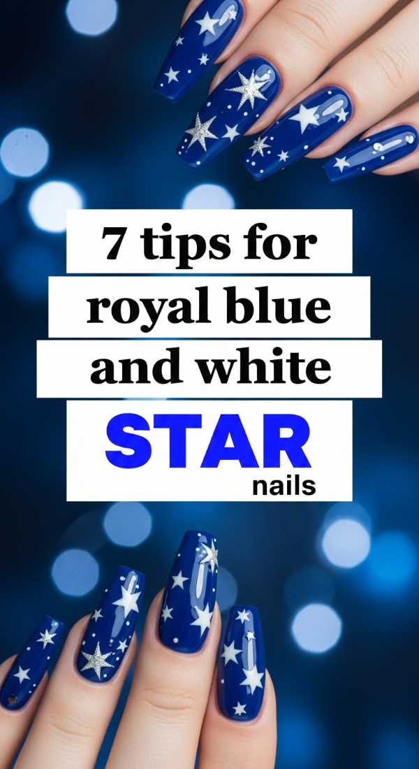 From Cobalt to Cream: The Ultimate Blue and White Nail Art Guide 7 Tips For Royal Blue And White Star Nails 69fc7e584da6c