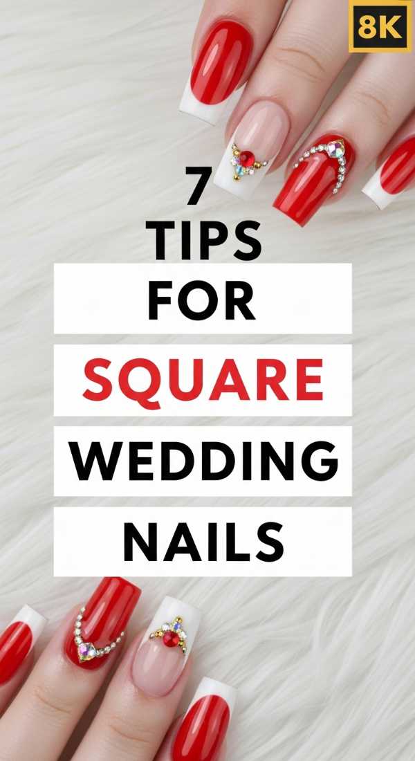 7 Tips For Square Wedding Nails 69f876eb50eca