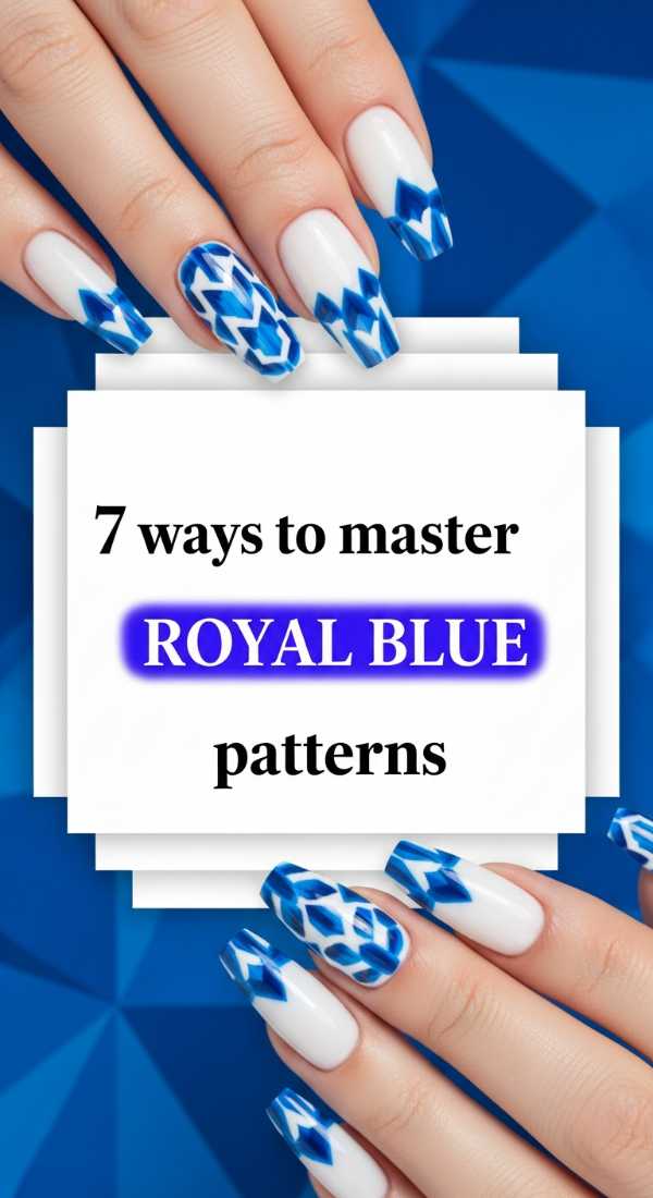Master the Classic Duo: The Ultimate Blue and White Nail Art Tutorial 7 Ways To Master Royal Blue Patterns 69fc7f6c51170