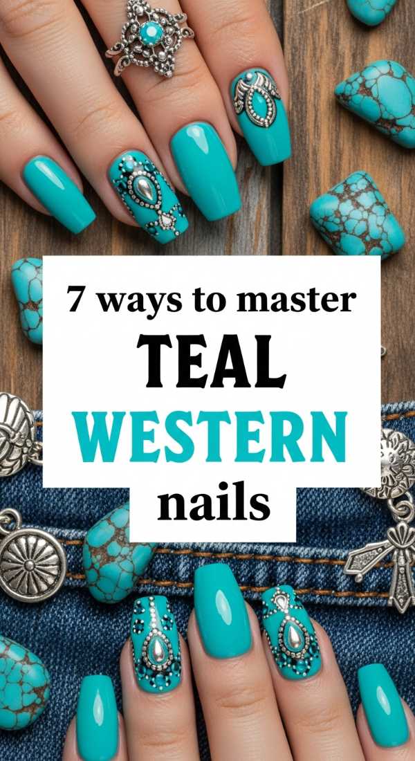 Future Fingertips: The 2026 Nail Trend Report & How-To Guide 7 Ways To Master Teal Western Nails 6a05a3e51351f