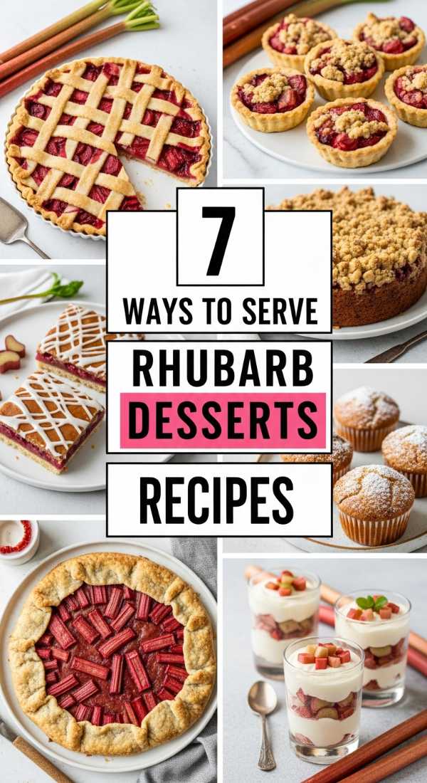 From Garden to Table: The Best Rhubarb Recipes for Harvest Season 7 Ways To Serve Rhubarb Desserts Recipes 69fd8a9b2a1b7