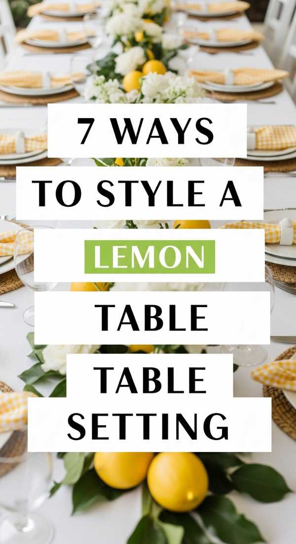 7 Ways To Style A Lemon Table Setting 69f47ee9d1aca
