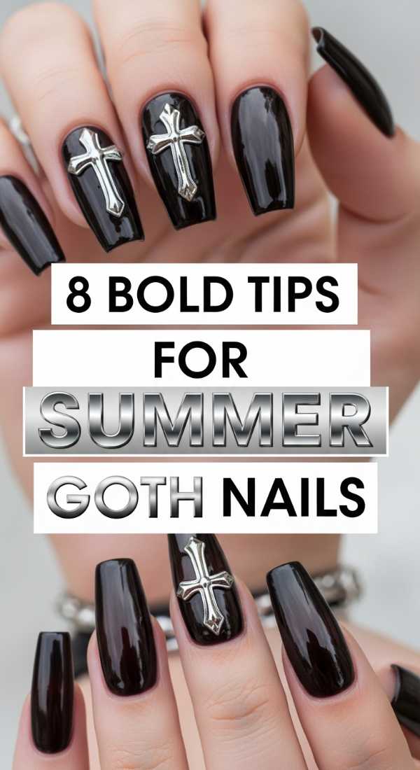 8 Bold Tips For Summer Goth Nails 6a059fa204dca