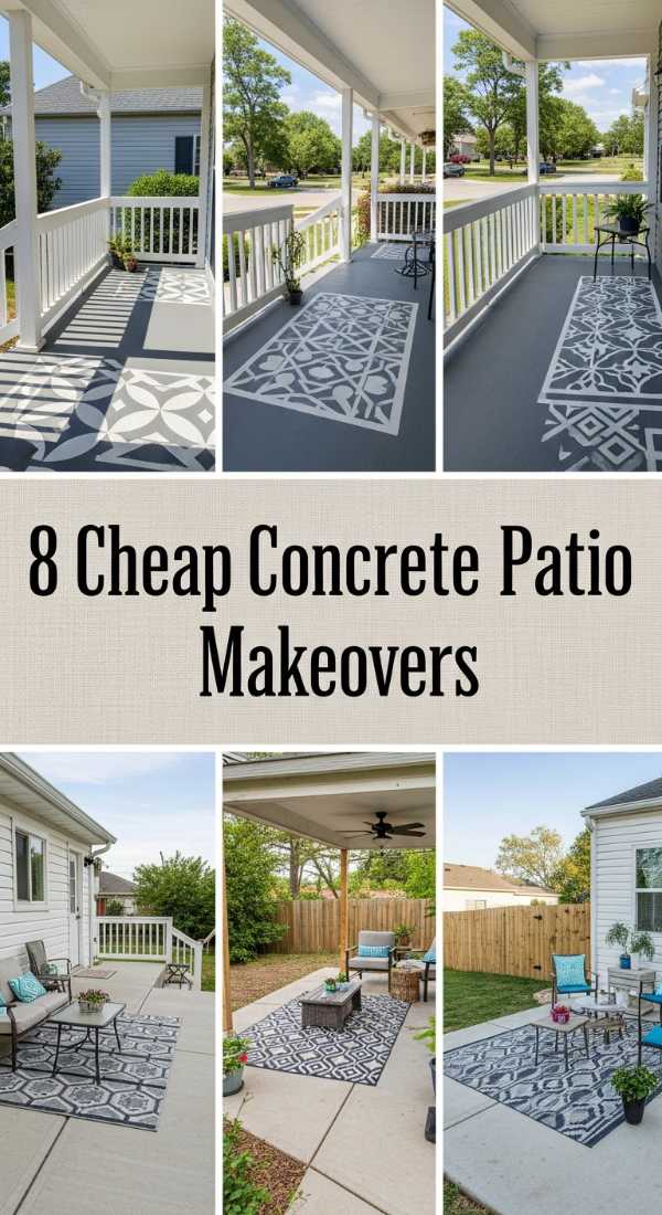 From Mundane to Magical: Whimsical Garden Ideas You’ll Love 8 Cheap Concrete Patio Makeovers 6a04ca9a1b911