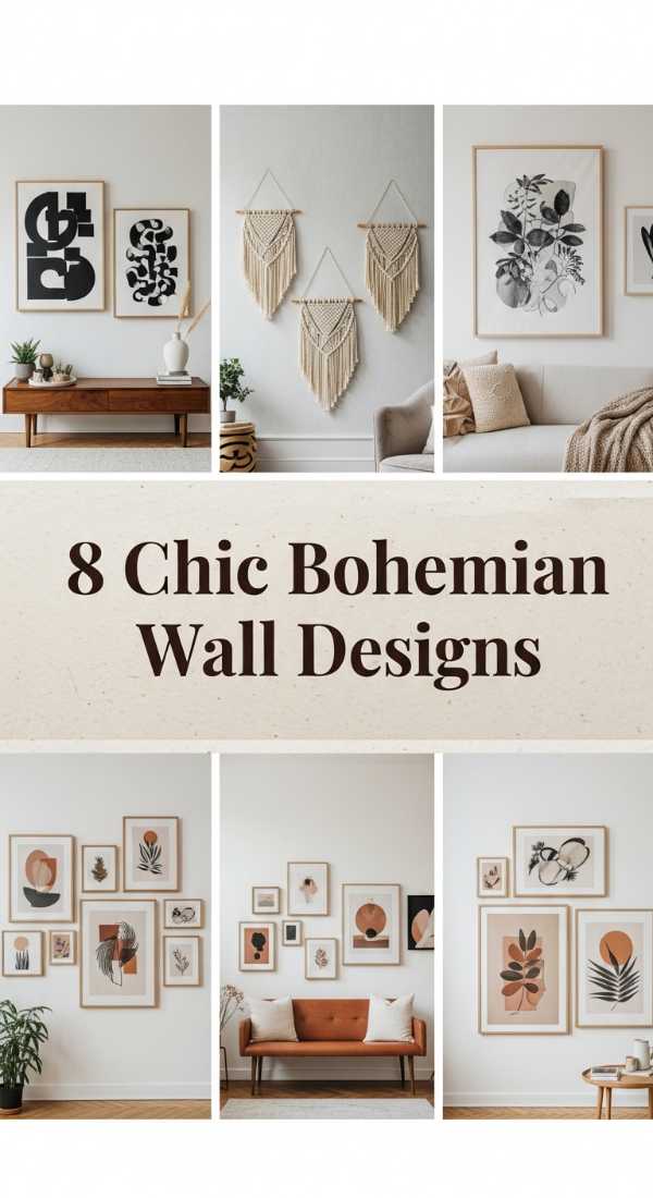 Chic & Free: Master the Modern Boho Aesthetic 8 Chic Bohemian Wall Designs 6a0ea30789941