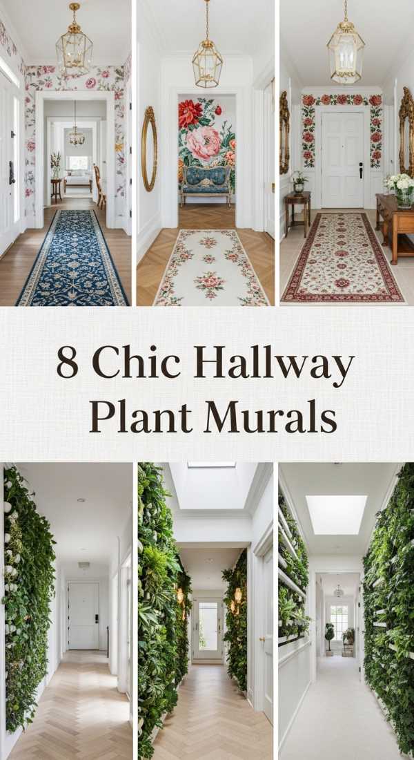 8 Chic Hallway Plant Murals 69f48f2f6b8cd