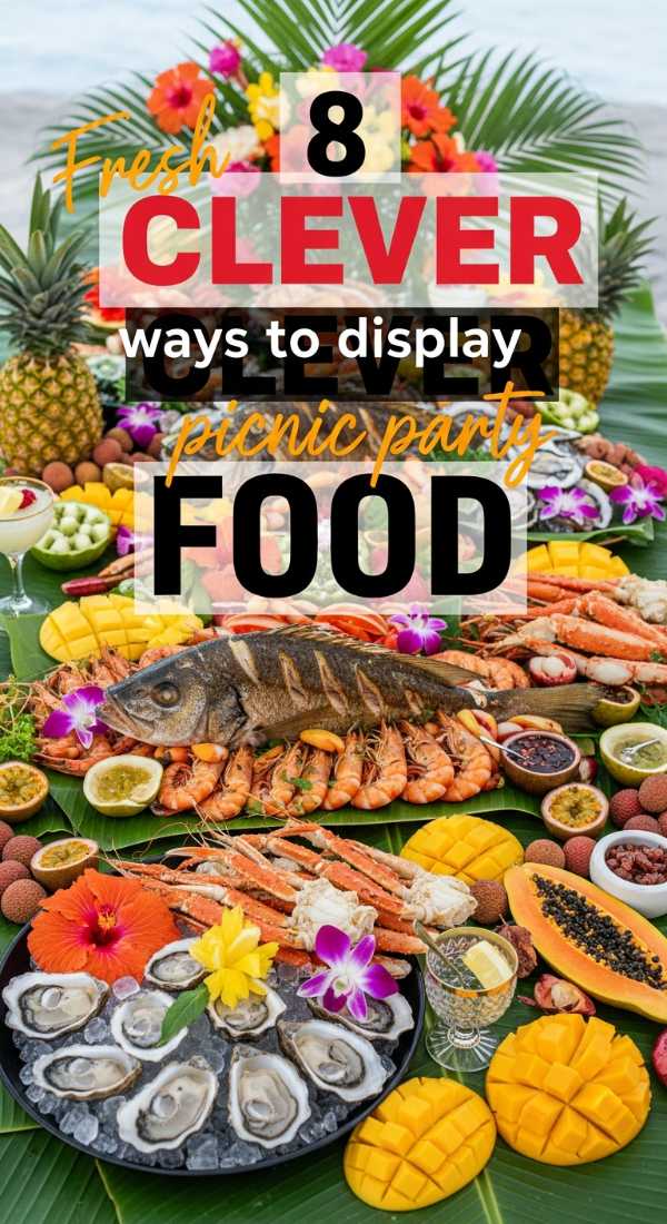 8 Clever Ways To Display Picnic Party Food 6a189fa668c44