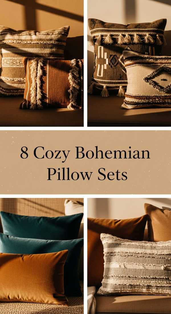 The Ultimate Guide to Modern Organic Boho Interior Design 8 Cozy Bohemian Pillow Sets 6a0ea7e04150b