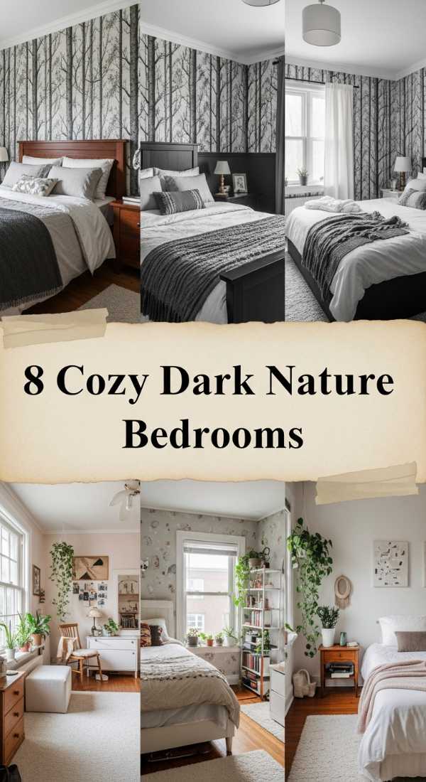 8 Cozy Dark Nature Bedrooms 6a04b39d69147