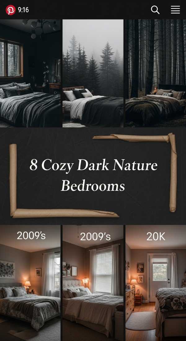8 Cozy Dark Nature Bedrooms 6a04b3b0f36ac