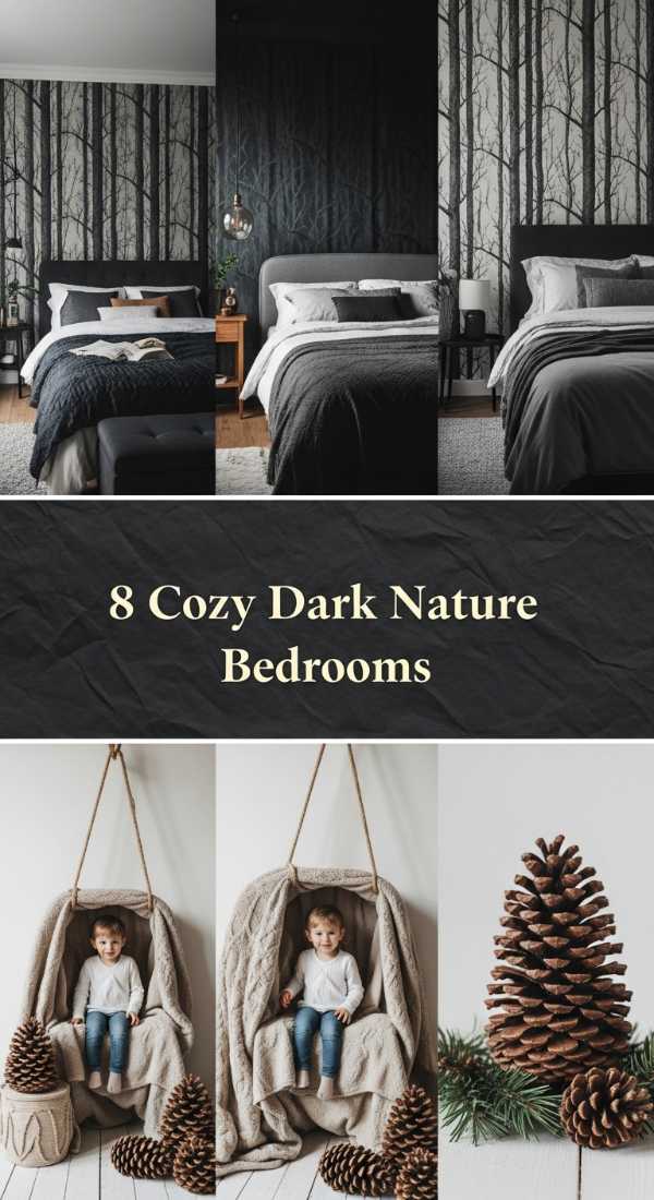 8 Cozy Dark Nature Bedrooms 6a04b78d88f76