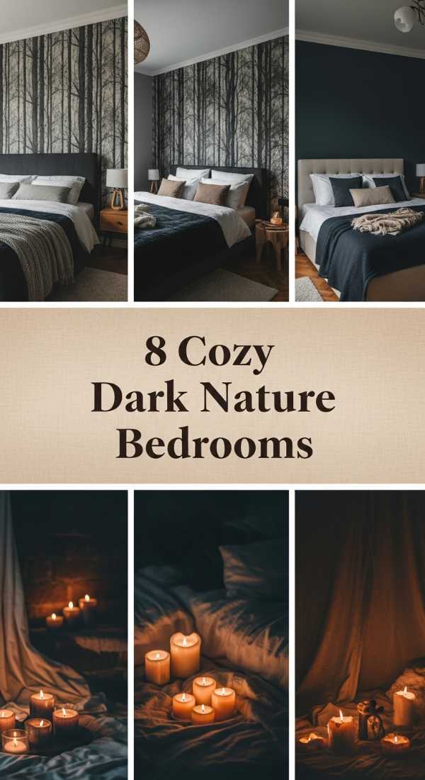 8 Cozy Dark Nature Bedrooms 6a04bad81a636