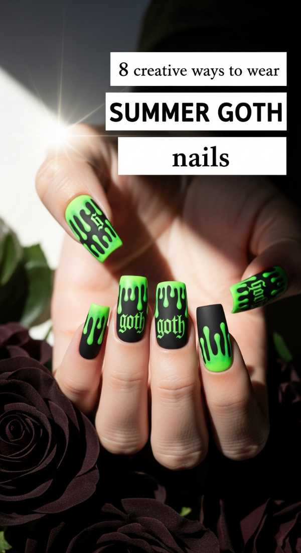 8 Creative Ways To Wear Summer Goth Nails 6a0598bf6554e