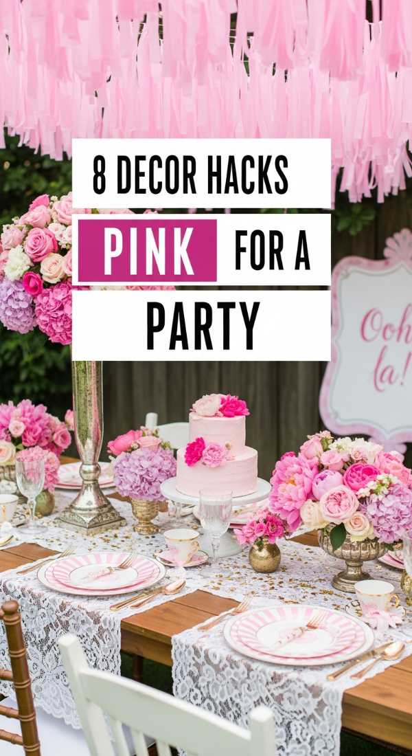Dive Into Fun: How to Throw the Best Pool Party Ever 8 Decor Hacks For A Pink Party 6a0de770dfacd