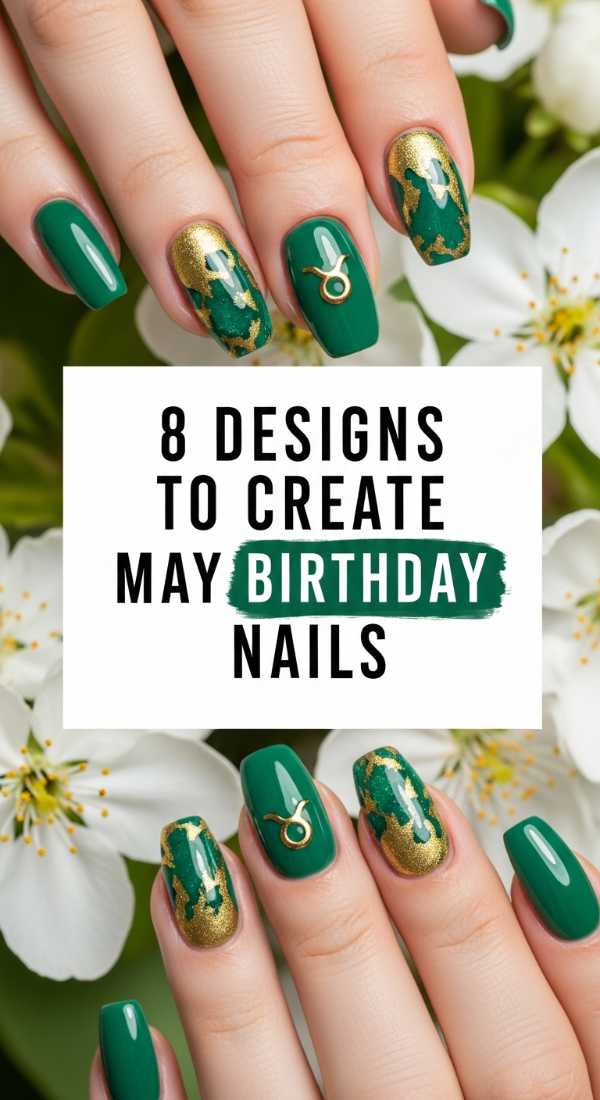8 Designs To Create May Birthday Nails 6a05a50f0c6d1