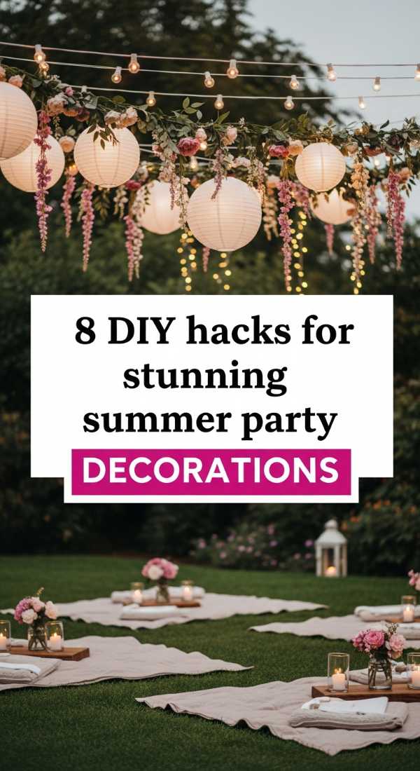 8 Diy Hacks For Stunning Summer Party Decorations 6a0de7648b364
