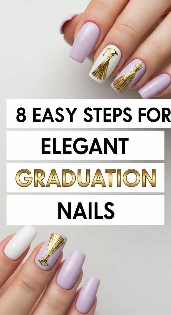 8 Easy Steps For Elegant Graduation Nails 6a059b4b10283