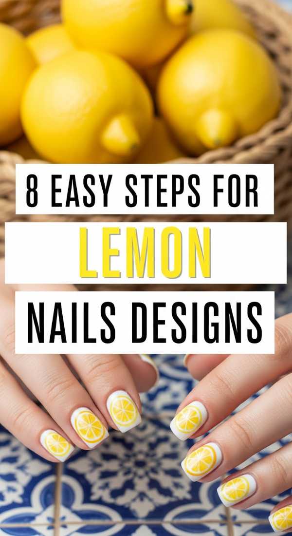 8 Easy Steps For Lemon Nails Designs 6a059ca2deaea