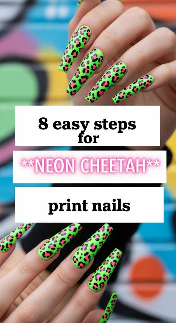 8 Easy Steps For Neon Cheetah Print Nails 6a059c9730e48