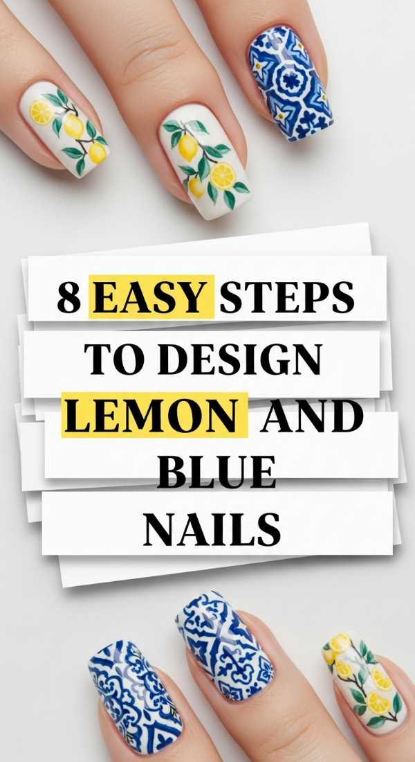 The Ultimate 2026 Nail Guide: Styles You’ll Be Obsessed With 8 Easy Steps To Design Lemon And Blue Nails 6a05a3f97ca7e
