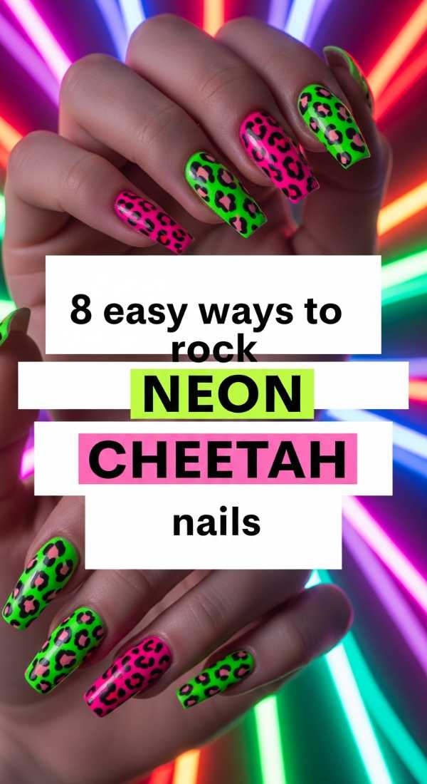 8 Easy Ways To Rock Neon Cheetah Print Nails 6a05a12fcbbf2