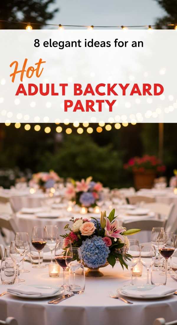 8 Elegant Ideas For A Backyard Birthday Party For Adults 6a0213c9b76cd