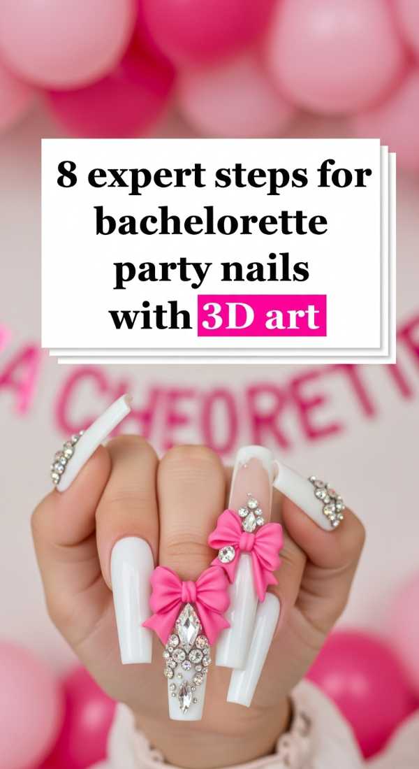 The Only Party Nail Guide You'll Ever Need: Tips, Trends, and Tools 8 Expert Steps For Bachelorette Party Nails With 3d Art 69f876e6dbd5c