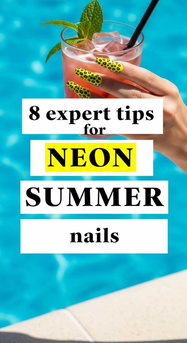 8 Expert Tips For Neon Summer Nails 6a059cc5cb0d3