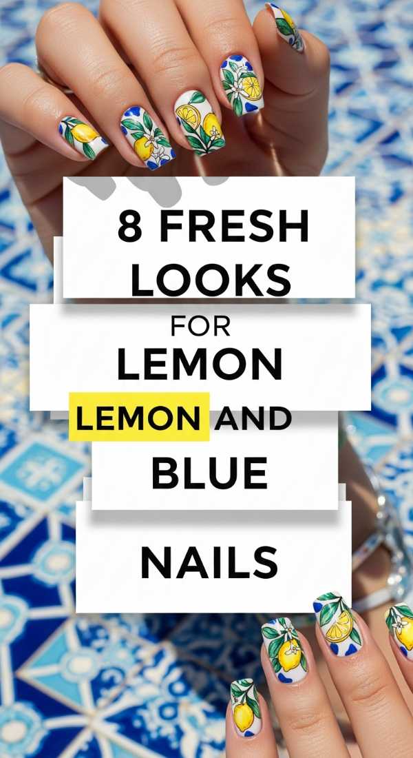 From Digital Lavender to 3D Textures: The 2026 Nail Art Bible 8 Fresh Looks For Lemon And Blue Nails 6a05a1238e0e1