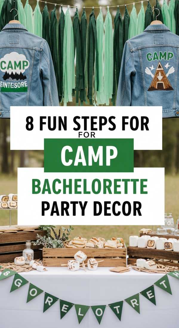8 Fun Steps For Camp Bachelorette Party Decor 6a0deeff736db